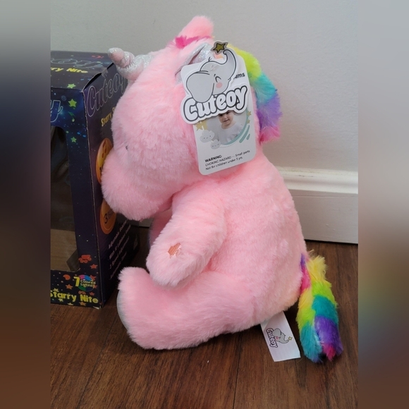 Magical Rainbow unicorn night light plush - Picture 11 of 12